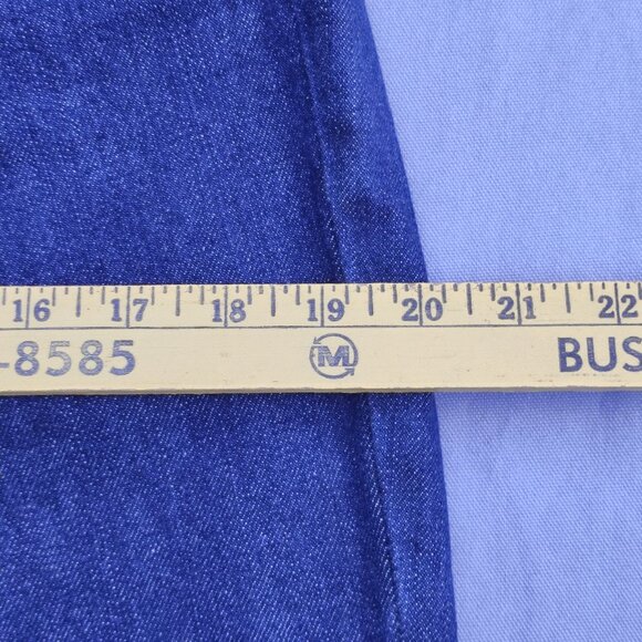 Denver Hayes jeans women's size (14) 32/30 ink blue straight leg modified waist - Picture 11 of 14